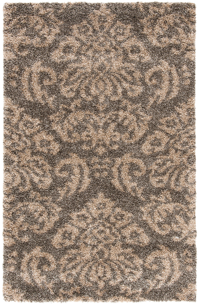 Safavieh Shag Sg460 Smoke/Beige Rug.