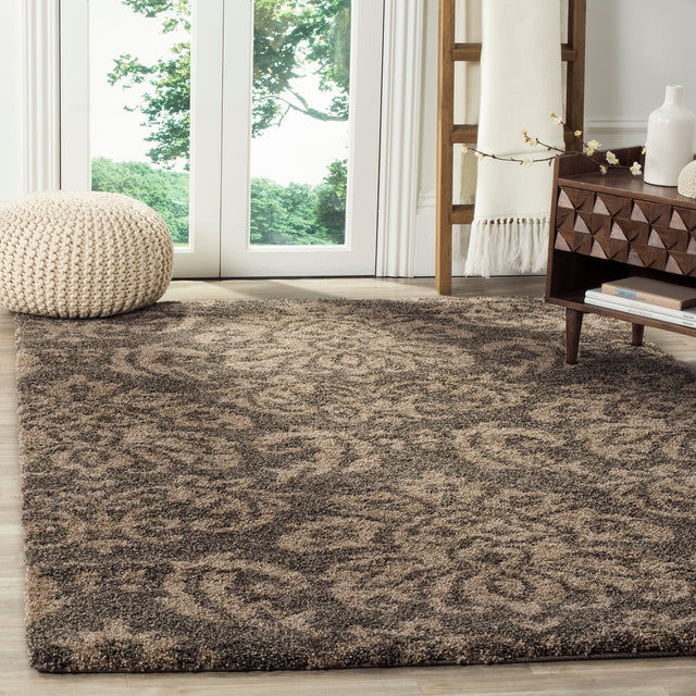 Safavieh Shag Sg460 Smoke/Beige Rug.