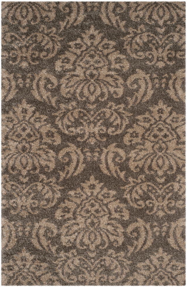 Safavieh Shag Sg460 Smoke/Beige Rug.