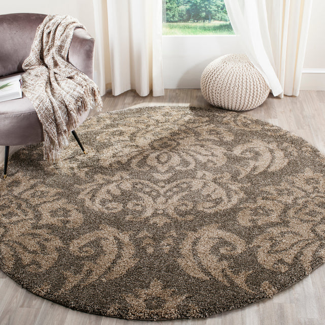 Safavieh Shag Sg460 Smoke/Beige Rug.