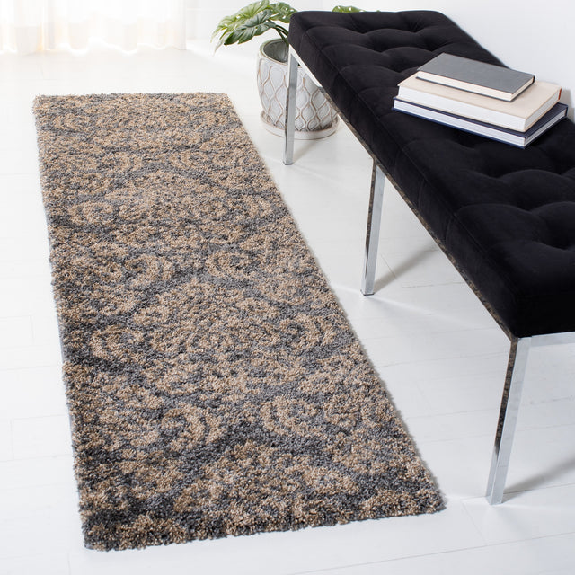 Safavieh Shag Sg460 Grey/Beige Rug.
