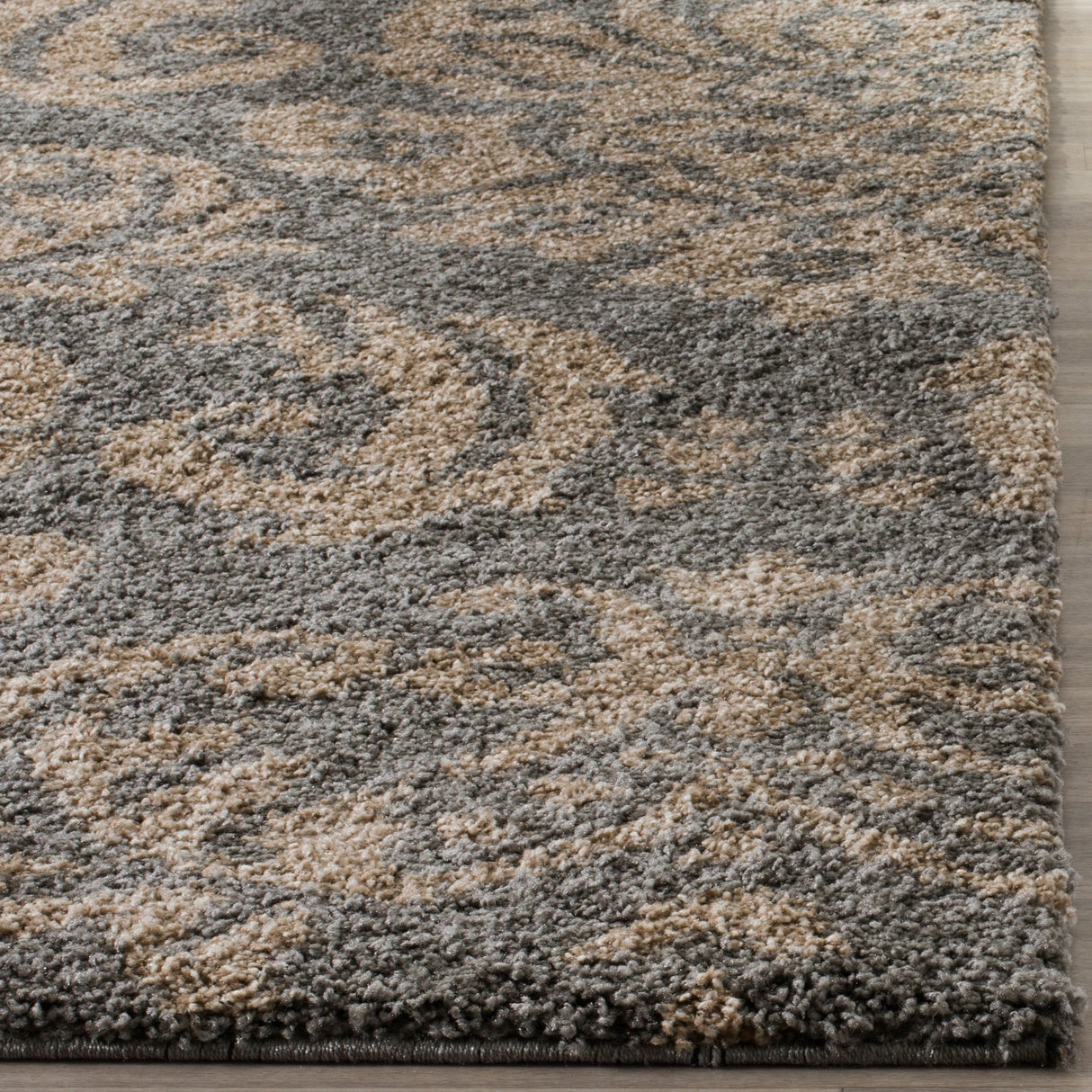 Safavieh Shag Sg460 Grey/Beige Rug.