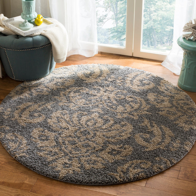 Safavieh Shag Sg460 Grey/Beige Rug.