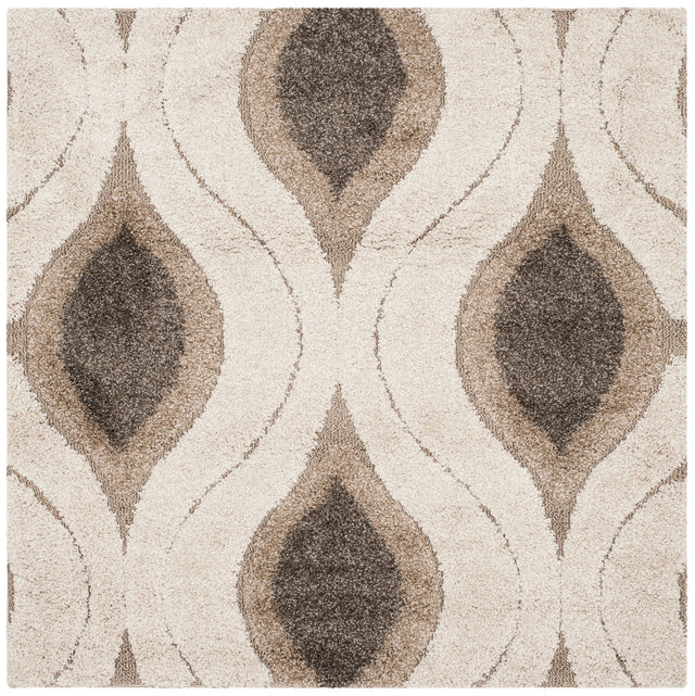 Safavieh Shag Sg461 Cream/Smoke Rug.