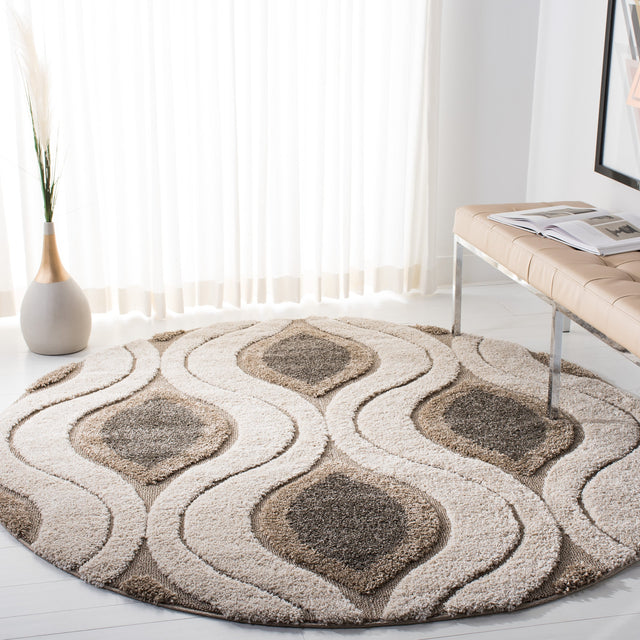 Safavieh Shag Sg461 Cream/Smoke Rug.