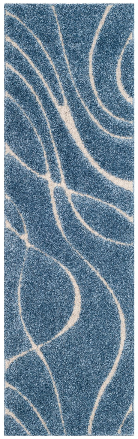 Safavieh Shag Sg471 Light Blue/Cream Rug.