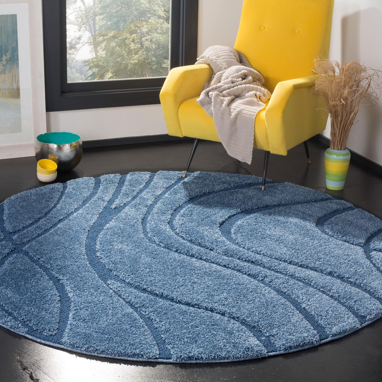 Safavieh Shag Sg471 Light Blue/Blue Rug.