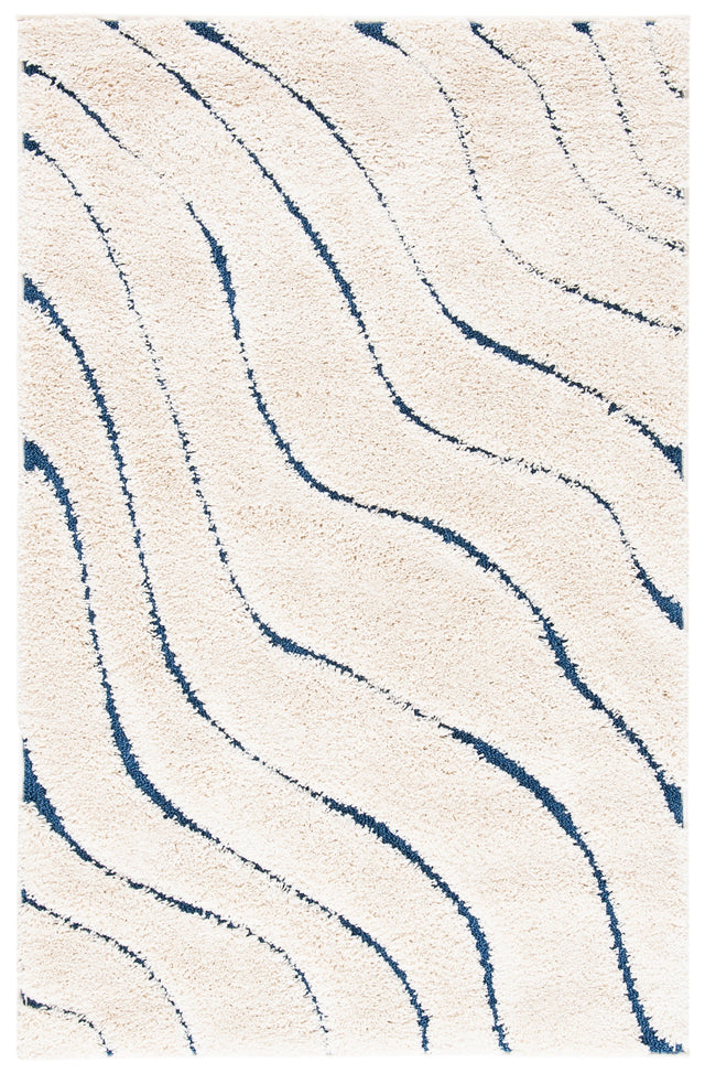Safavieh Shag Sg472 Cream/Blue Rug.