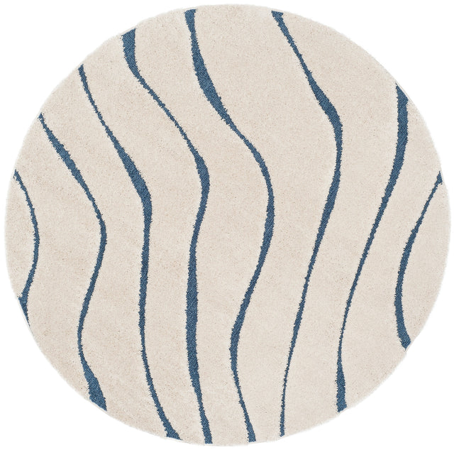 Safavieh Shag Sg472 Cream/Blue Rug.