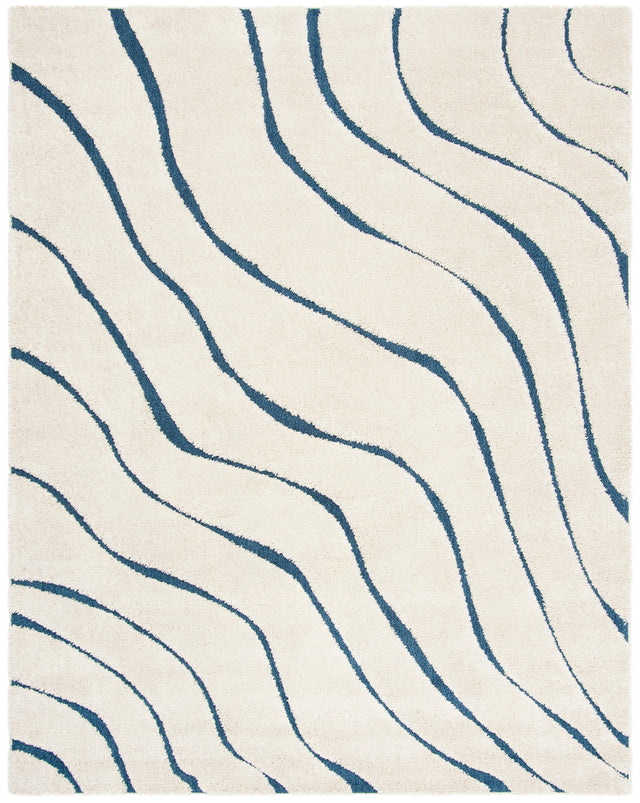 Safavieh Shag Sg472 Cream/Blue Rug.
