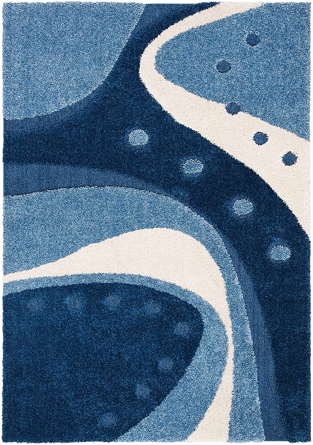 Safavieh Shag Sg473 Dark Blue/Ivory Rugs.