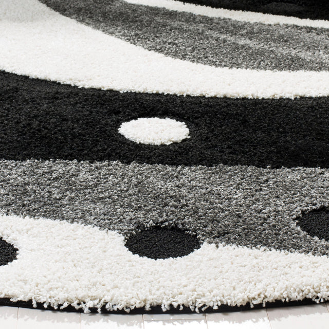 Safavieh Shag Sg473 Black/Ivory Rug.