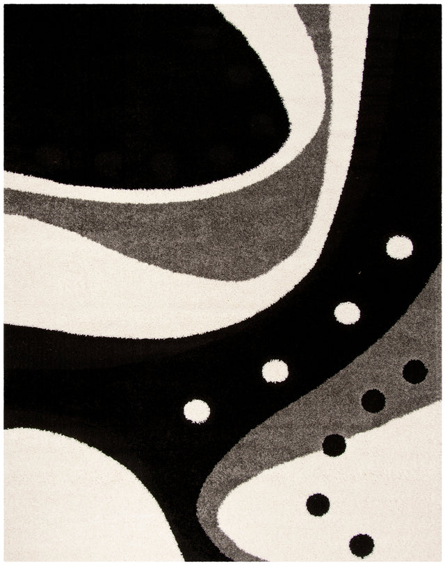 Safavieh Shag Sg473 Black/Ivory Rug.