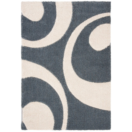 Safavieh Shag Sg474 Slate/Ivory Rugs.
