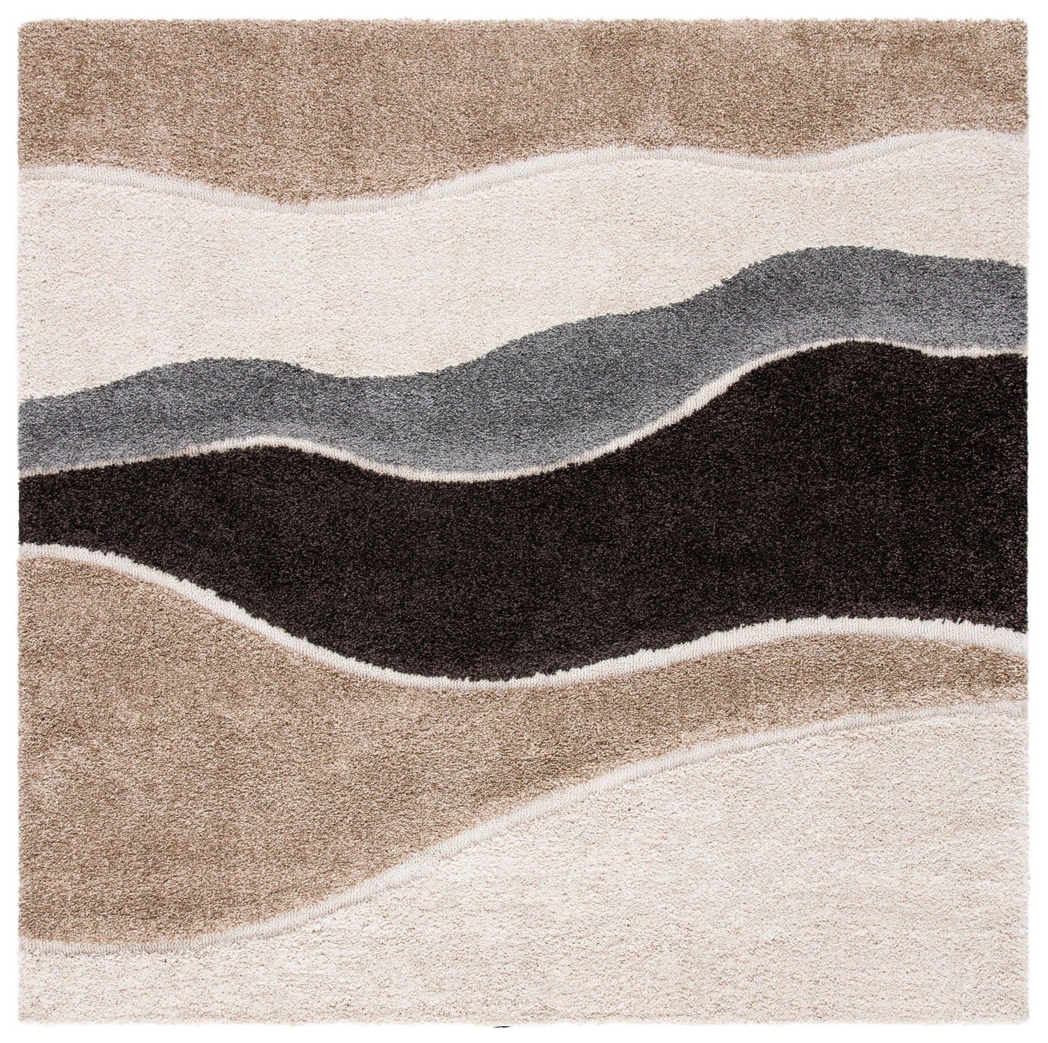 Safavieh Shag Sg475 Ivory/Grey Rugs.