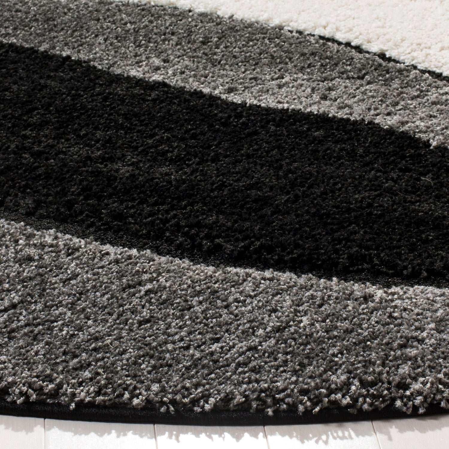 Safavieh Shag Sg475 Grey/Black Rug.