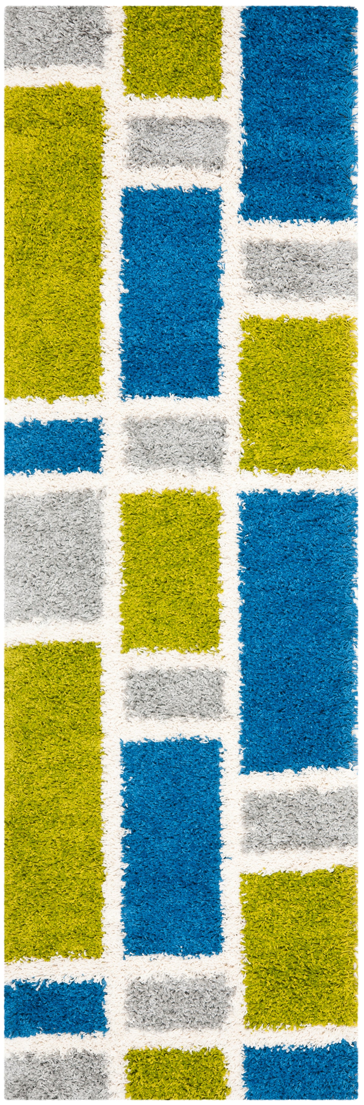 Safavieh Shag Sg911 Blue/Green Rug.
