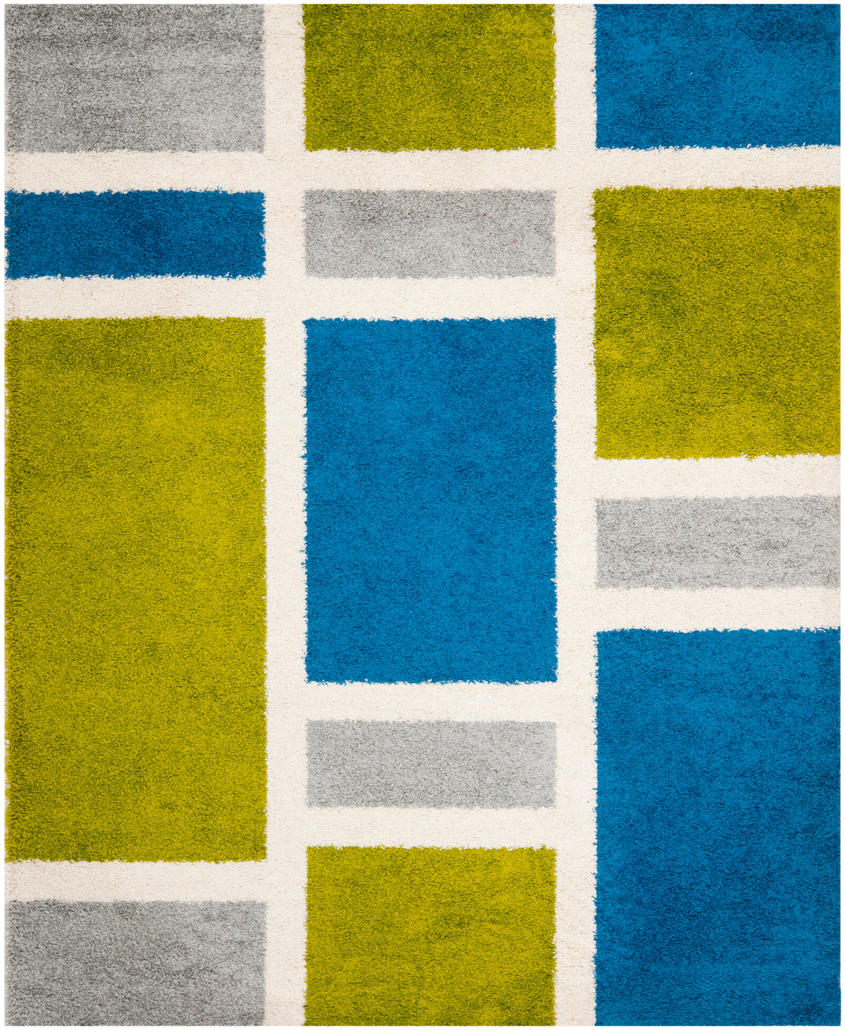 Safavieh Shag Sg911 Blue/Green Rug.