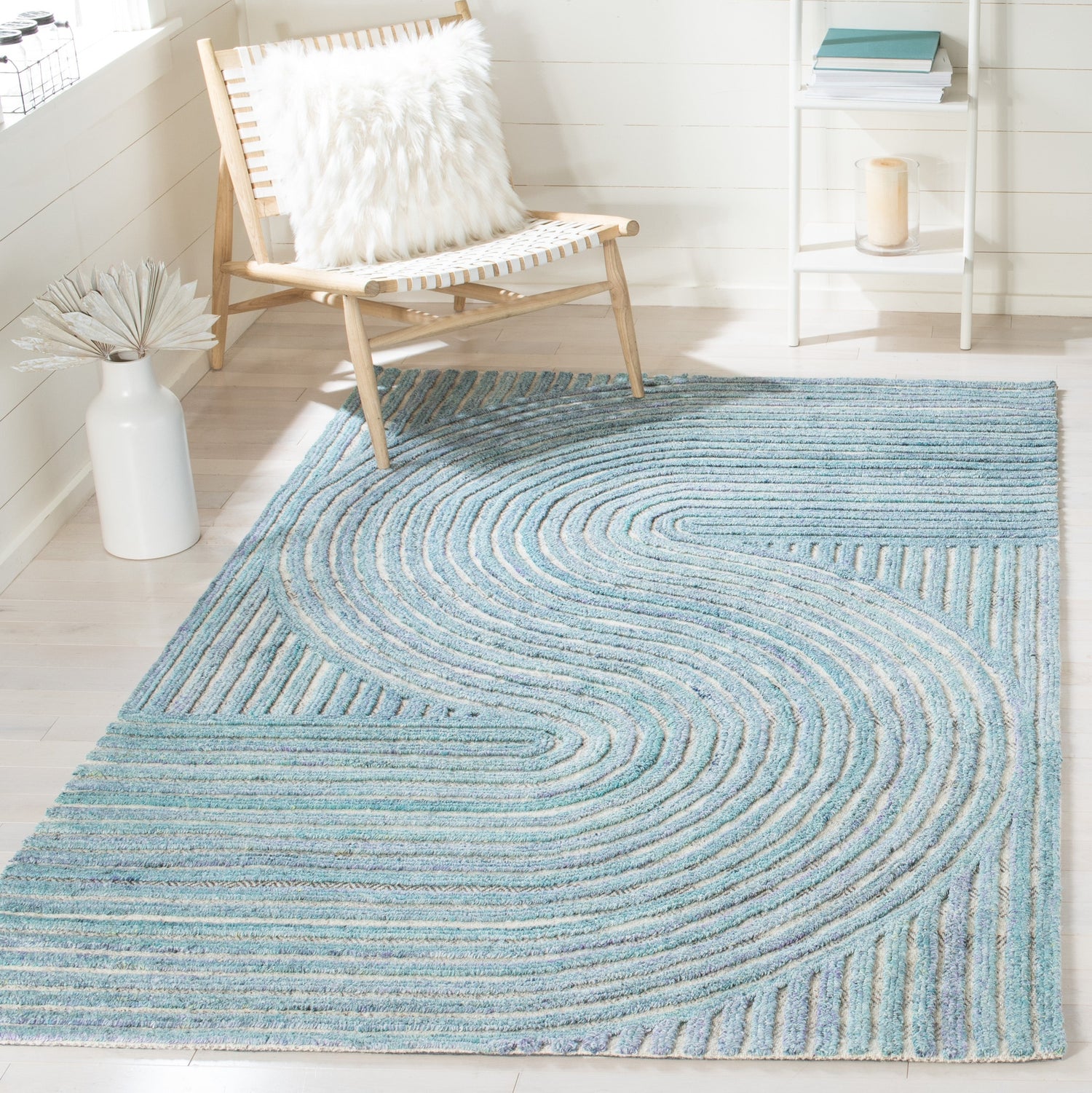 Safavieh Southampton Sha301M Blue Rugs.