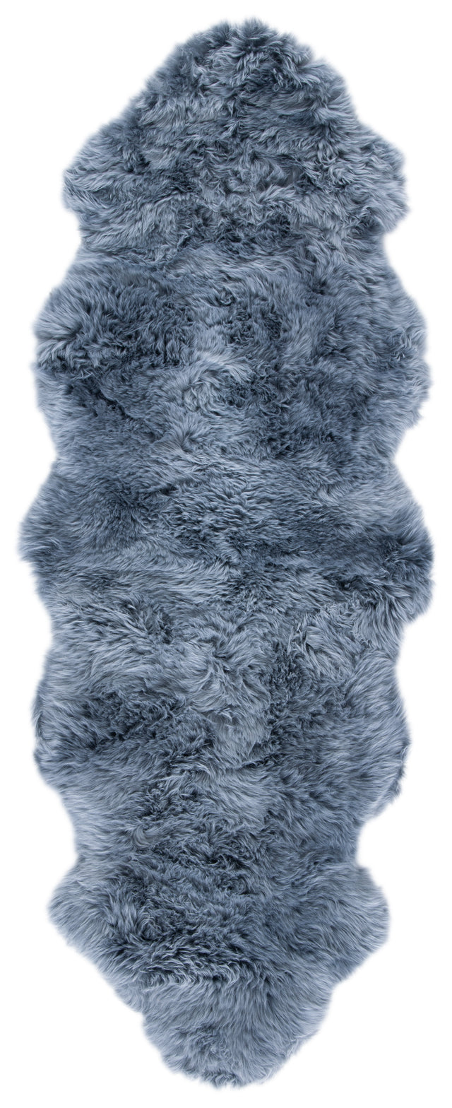 Safavieh Sheep Skin Shs121F Grey Rug.
