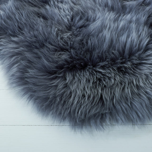 Safavieh Sheep Skin Shs121F Grey Rug.