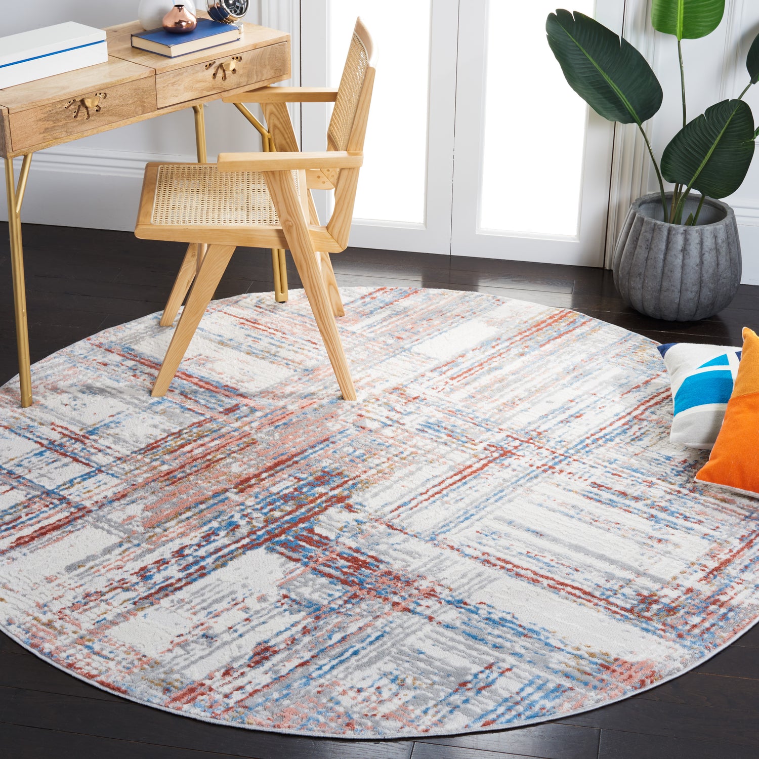 Safavieh Shivan Shv105P Ivory/Rust Rugs.