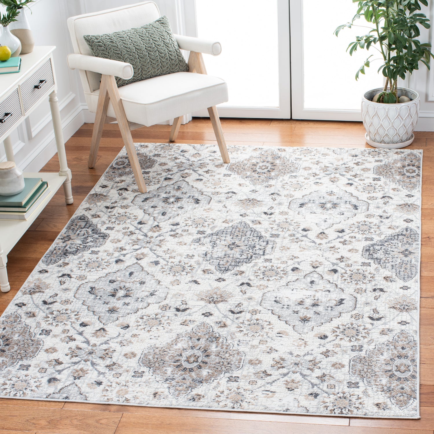Safavieh Shivan Shv148F Ivory/Grey Rugs.
