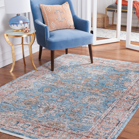 Safavieh Shivan Shv797M Blue/Red Rug.