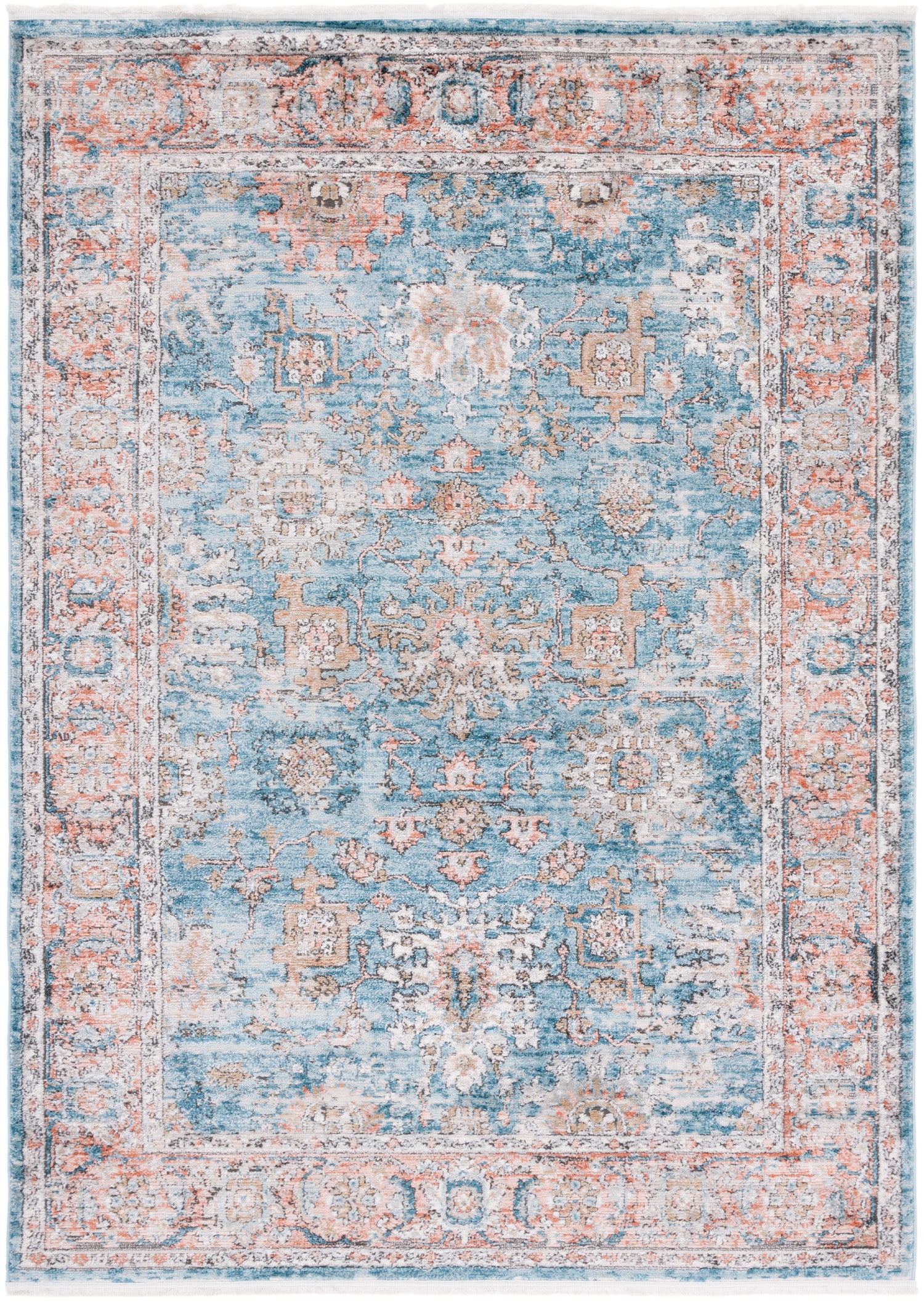 Safavieh Shivan Shv797M Blue/Red Rug.