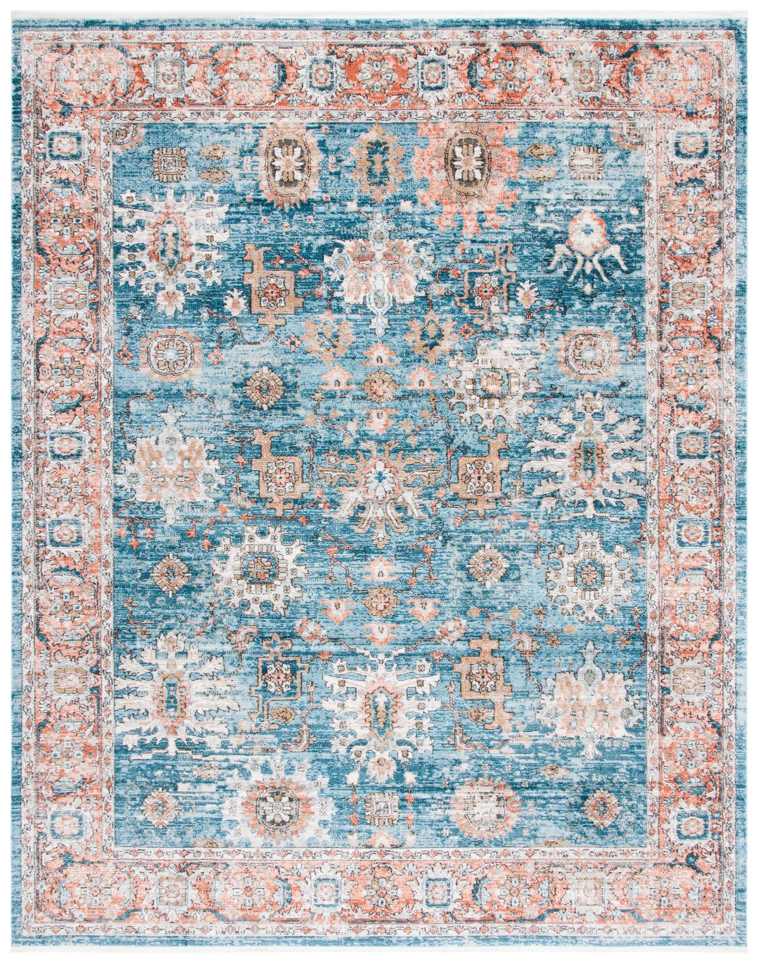 Safavieh Shivan Shv797M Blue/Red Rug.