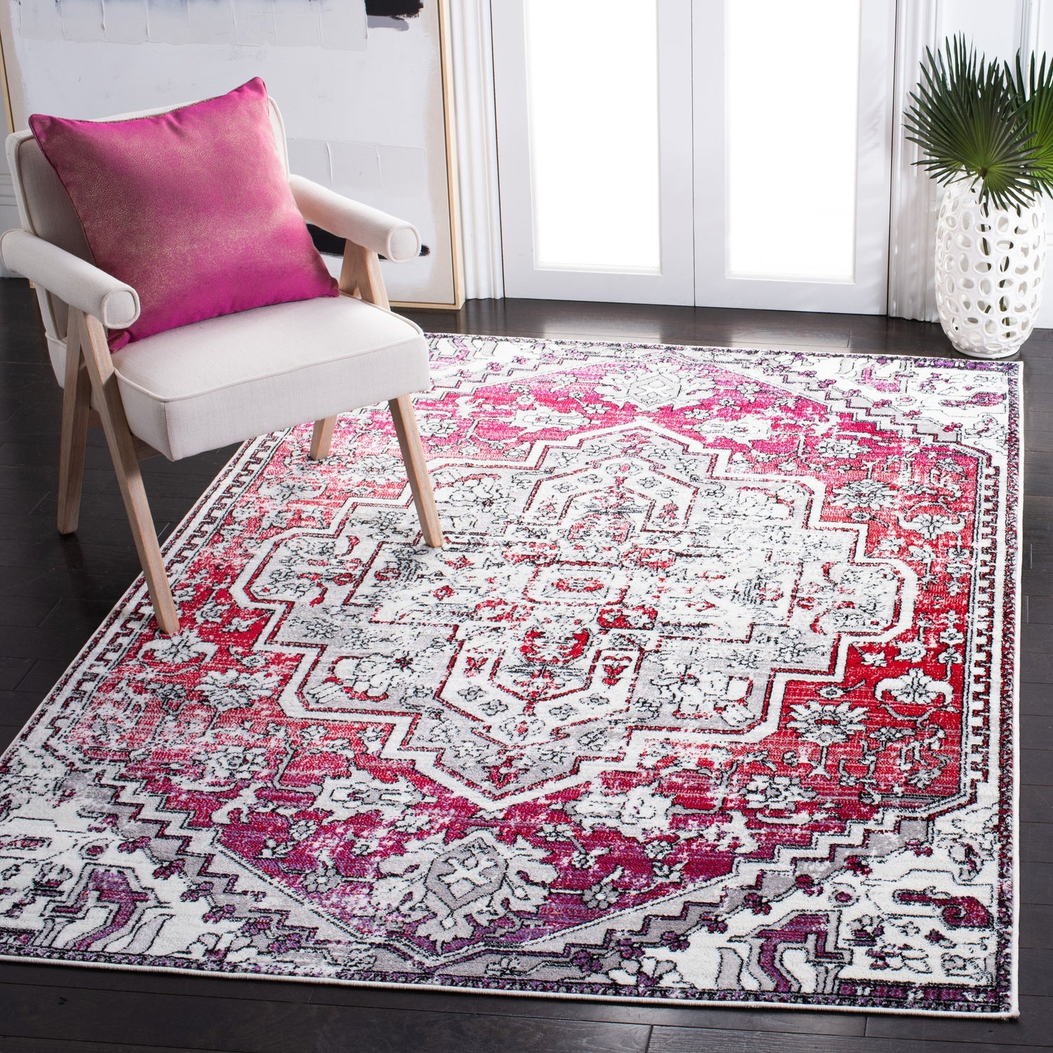 Safavieh Skyler Sky101Q Red/Ivory Rugs.