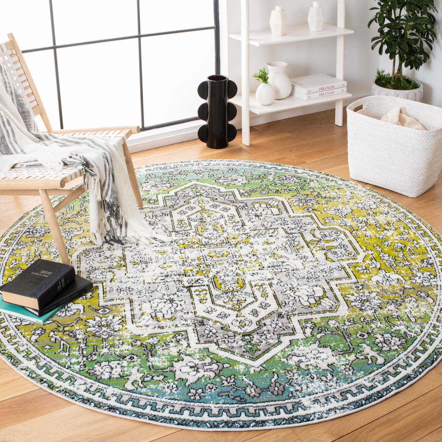 Safavieh Skyler Sky101Y Green/Ivory Rugs.