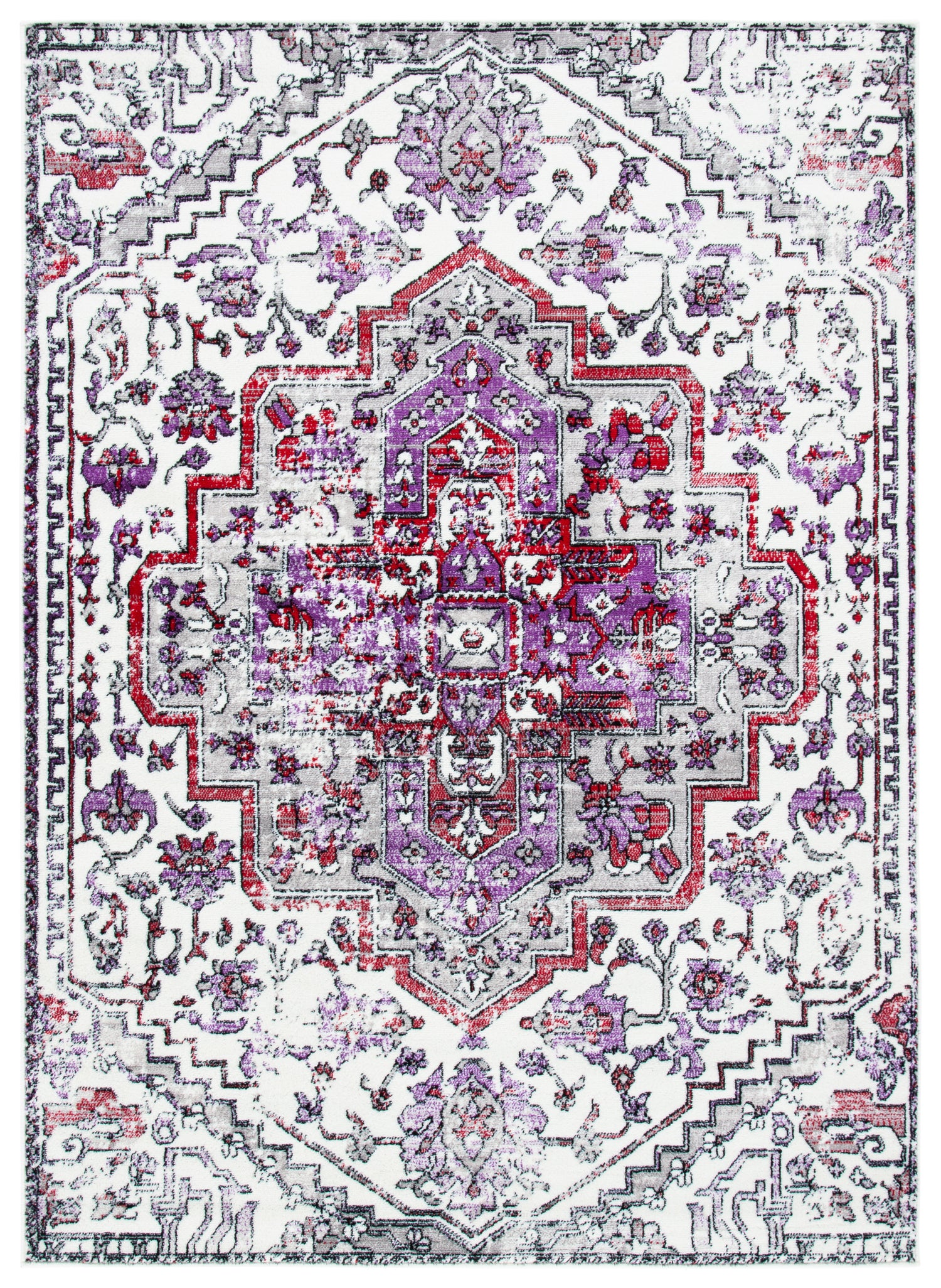 Safavieh Skyler Sky111V Ivory/Purple Rugs.