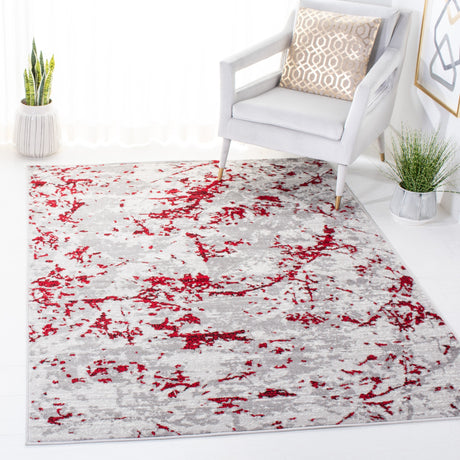 Safavieh Skyler Sky186Q Grey/Red Rugs.
