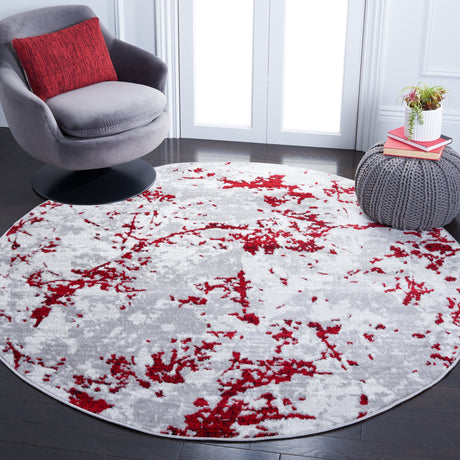 Safavieh Skyler Sky186Q Grey/Red Rugs.