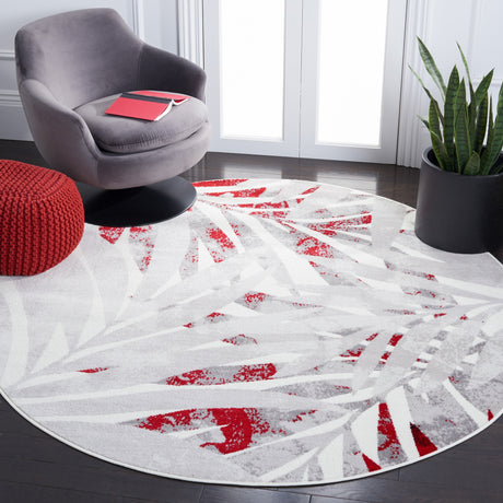 Safavieh Skyler Sky189Q Grey/Red Rugs.