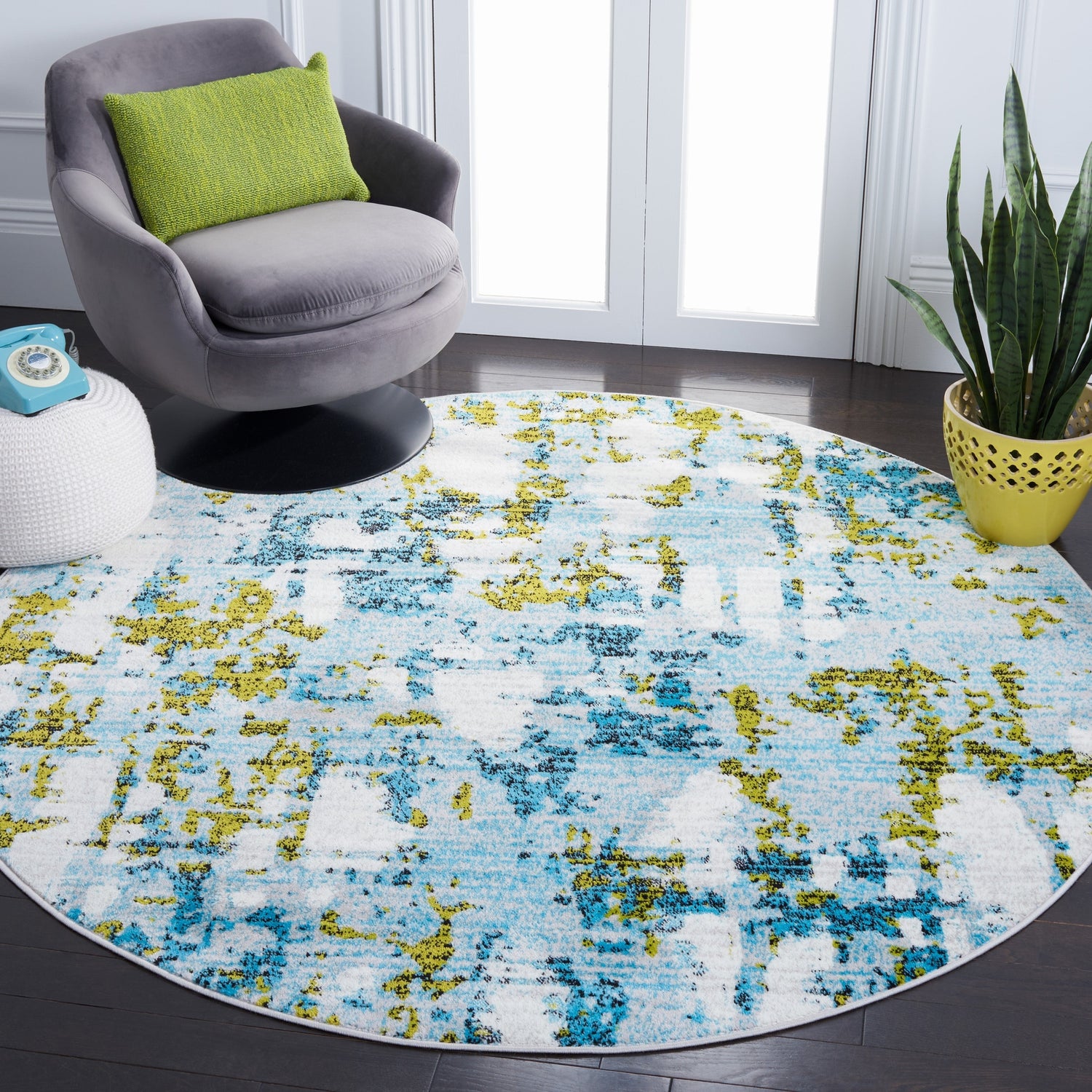 Safavieh Skyler Sky193K Teal/Green Rugs.