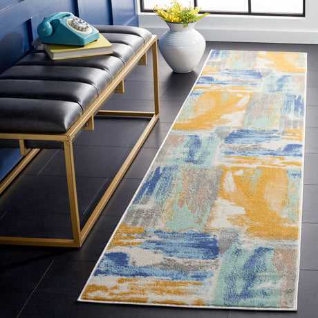 Safavieh Skyler Sky510D Gold/Blue Green Rug.