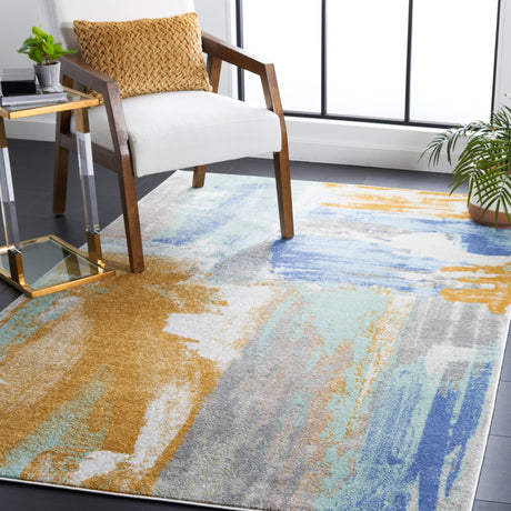 Safavieh Skyler Sky510D Gold/Blue Green Rug.