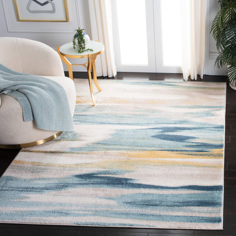Safavieh Skyler Sky542B Beige/Navy Rugs.