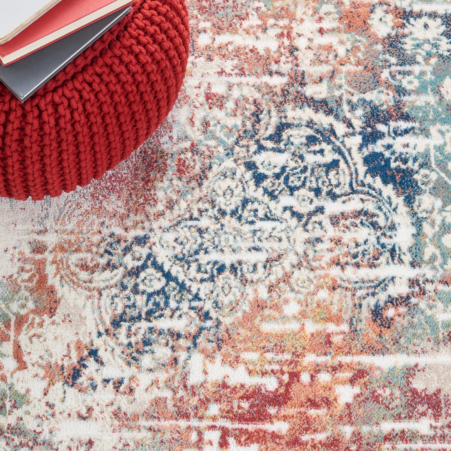 Safavieh Skyler Sky543A Beige/Burgundy Rugs.