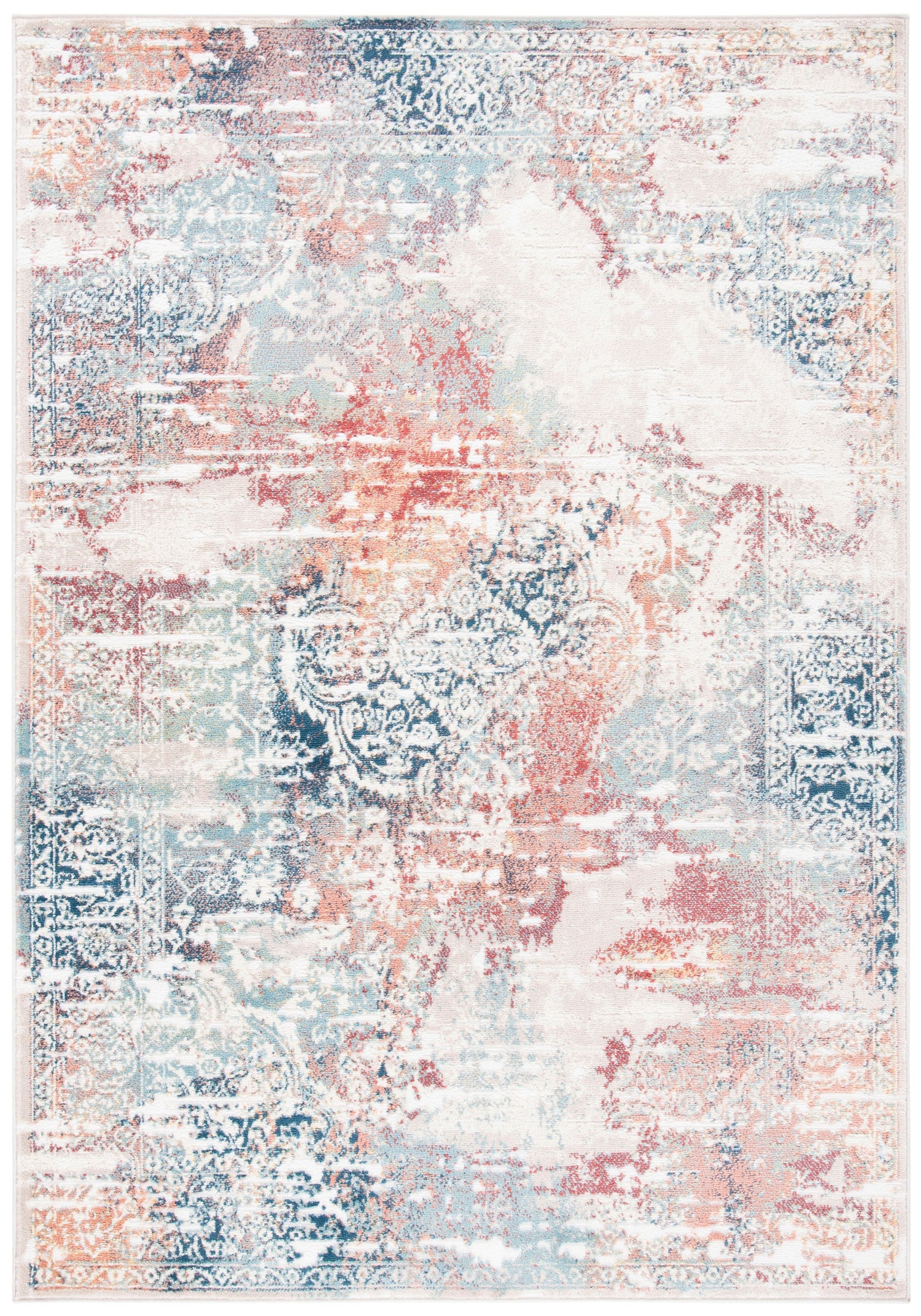 Safavieh Skyler Sky543A Beige/Burgundy Rugs.