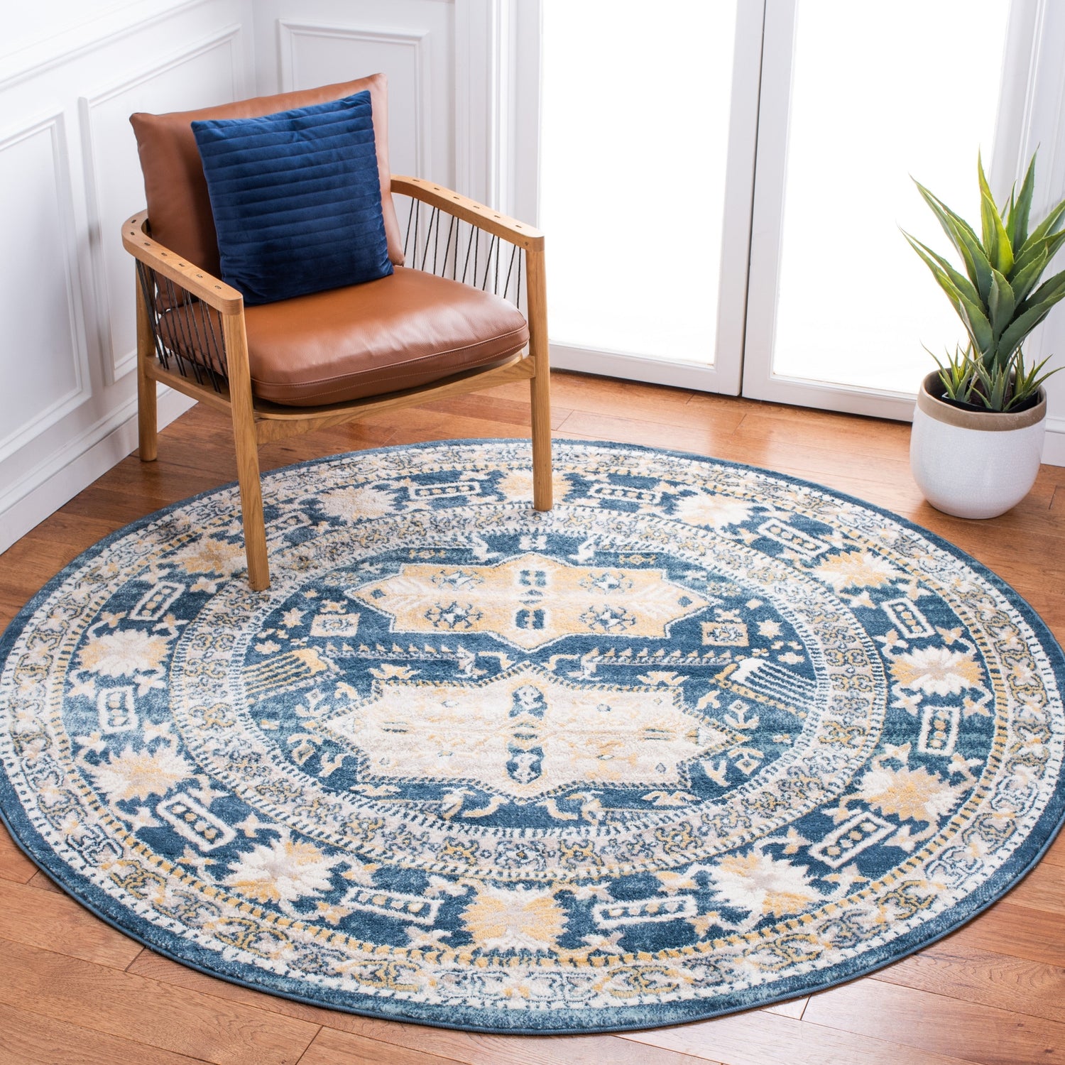 Safavieh Skyler Sky544A Beige/Navy Rugs.