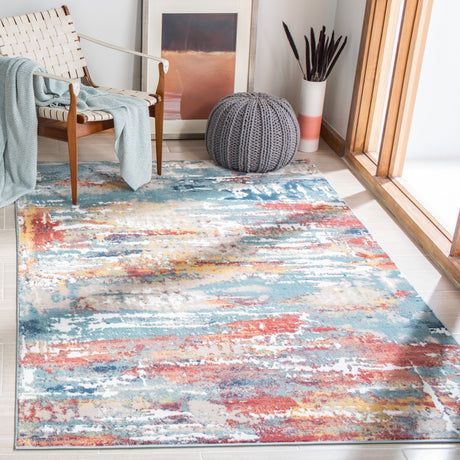 Safavieh Skyler Sky548A Beige/Burgundy Rugs.