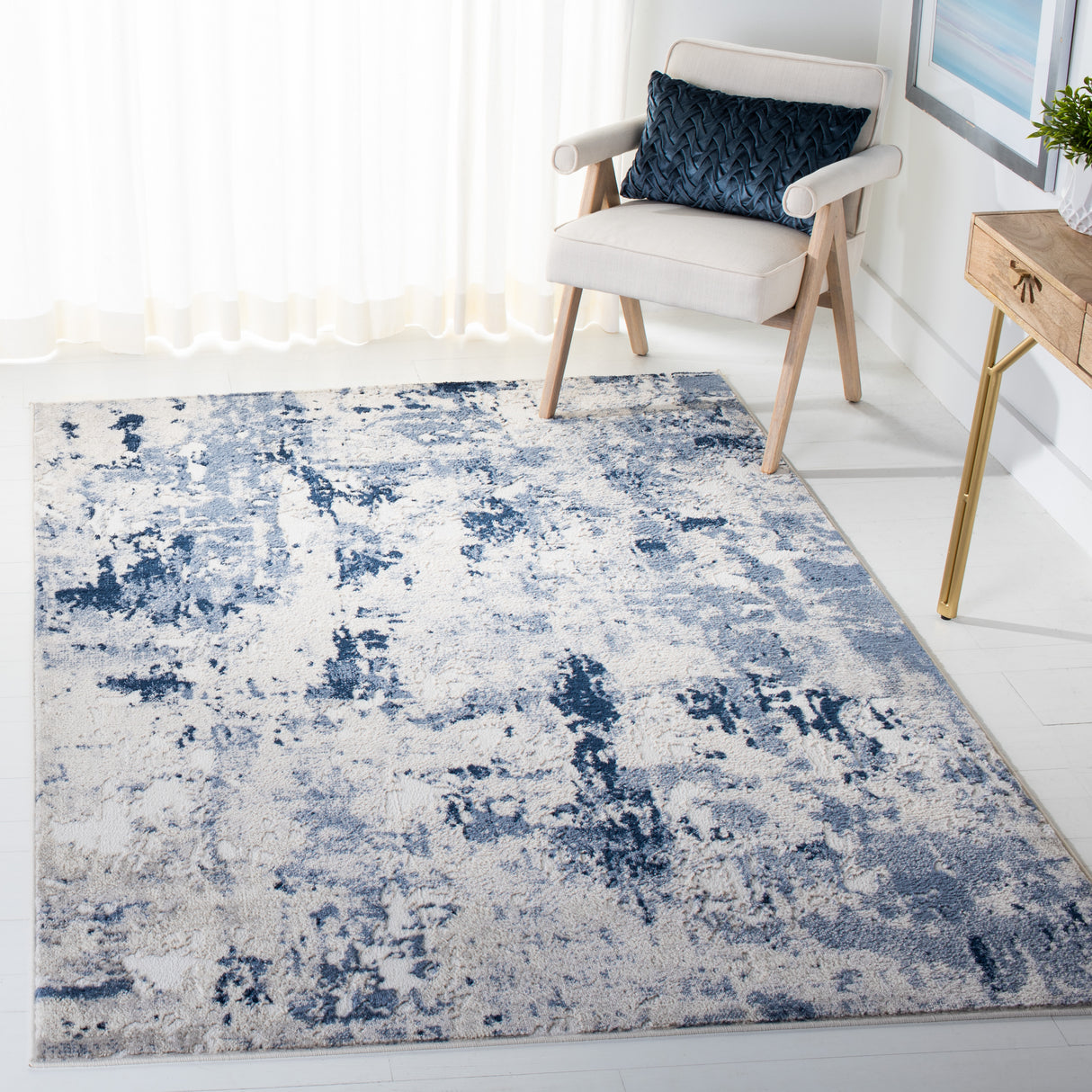 Safavieh Skyler Sky562M Grey/Navy Rugs.