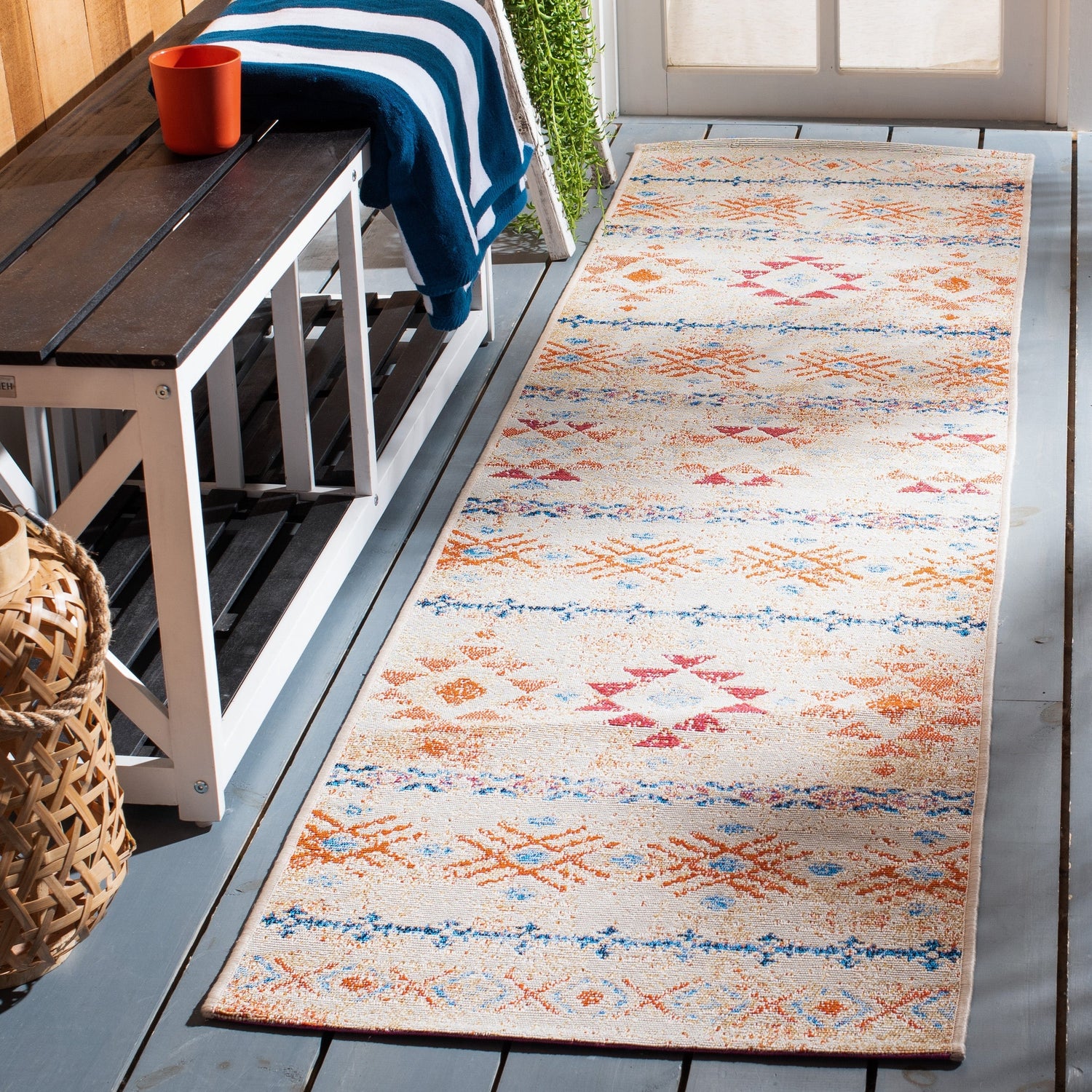 Safavieh Summer Smr420A Ivory/Red Rugs.