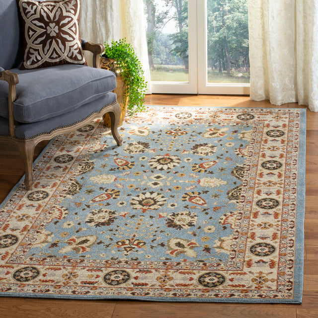 Safavieh Summit Smt418M Blue/Creme Rug.