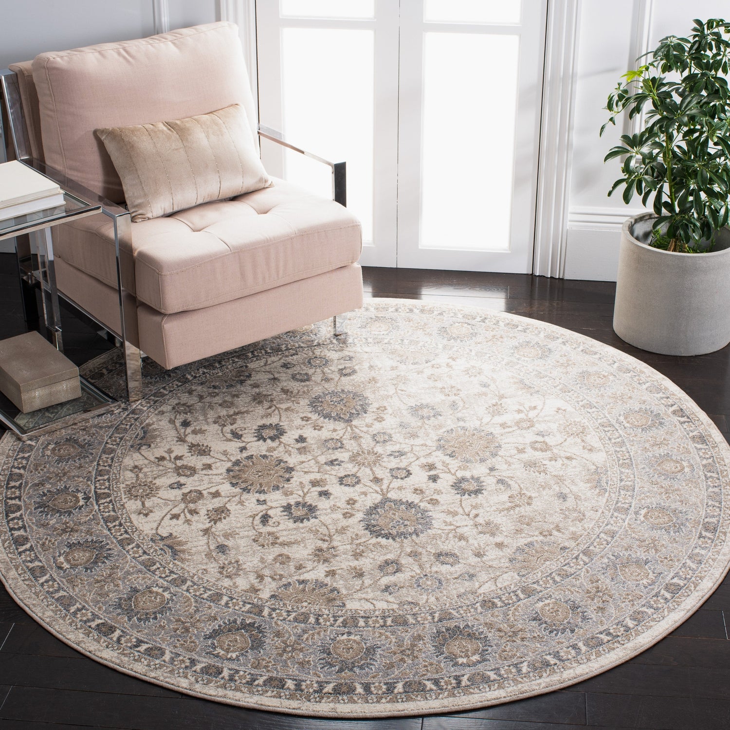Safavieh Sofia Sof330D Ivory/Grey Rugs.