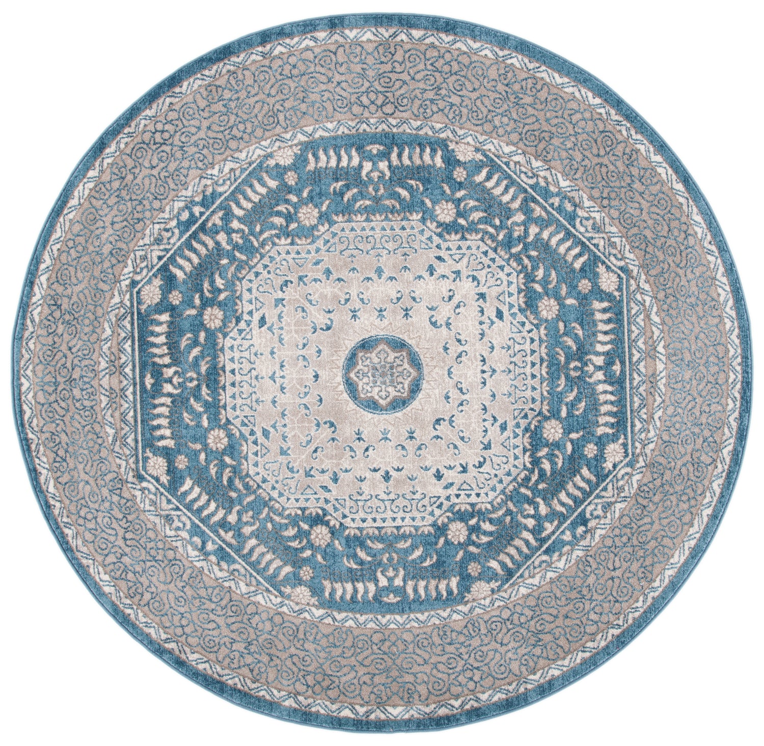 Safavieh Sofia Sof365M Blue/Beige Rugs.