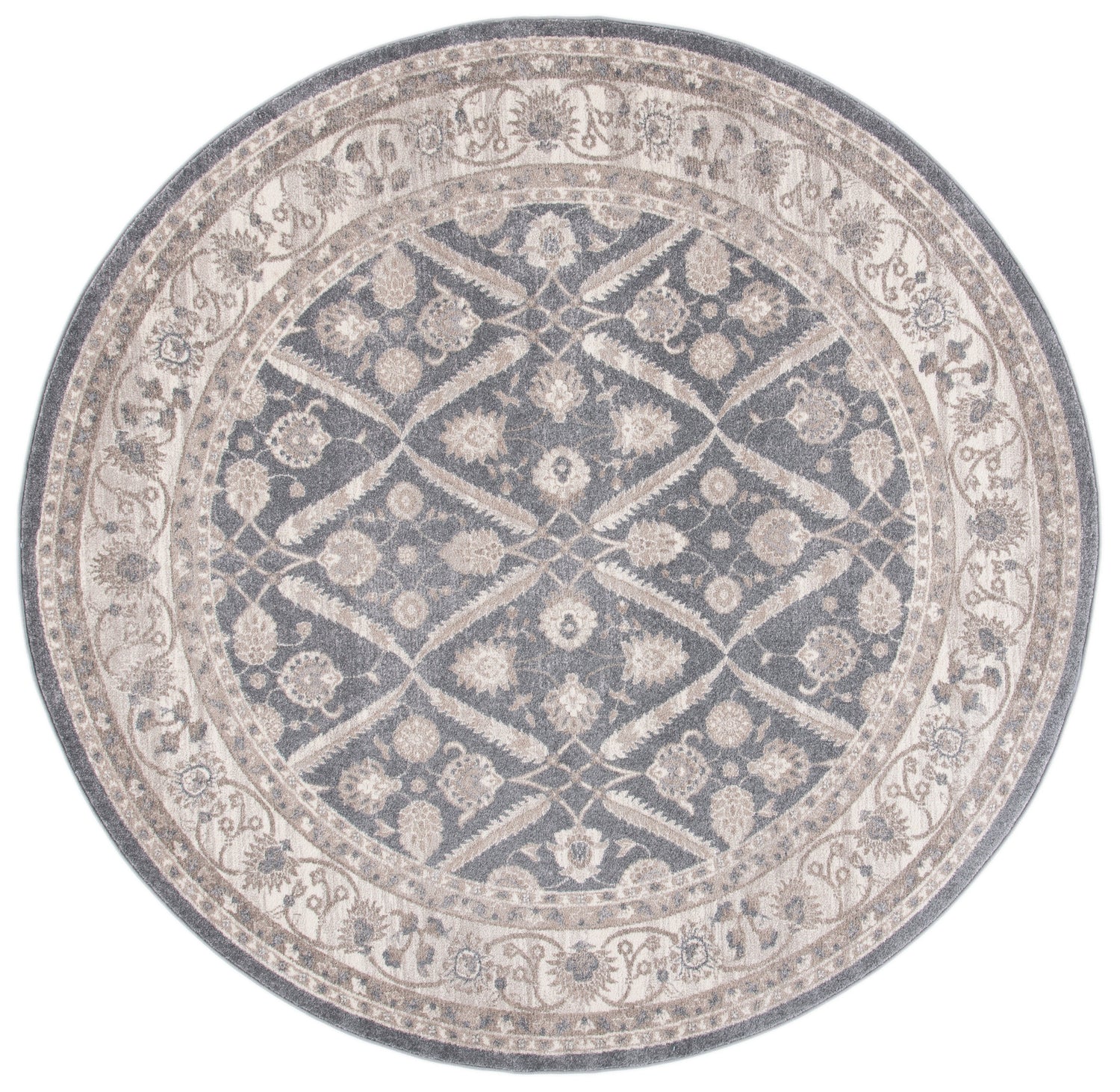 Safavieh Sofia Sof378F Dark Grey/Beige Rugs.